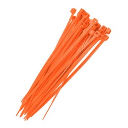 Abracadeira nylon 10 cm 25 laranja 100 pc [ f7010nyla100 ]  frontec