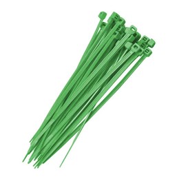Abracadeira nylon 10 cm 25 verde 100 pc [ f7010nyvd100 ]  frontec