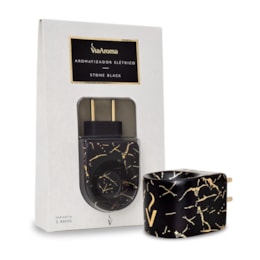 Aromatizador eletrico stone preto bivolt [  ] via aroma