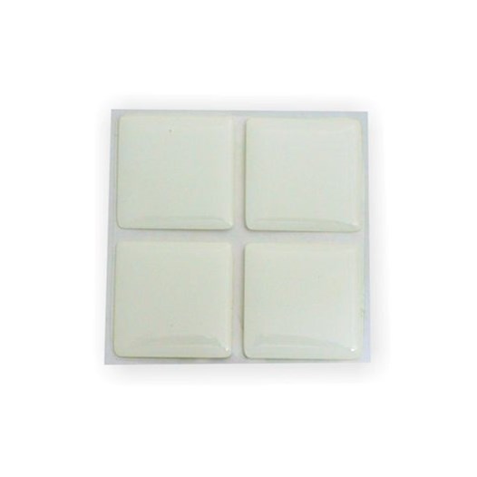 Batente para porta adesivo 30 mm quadrado branco 04 pcs [ 000092 ]  resiflex