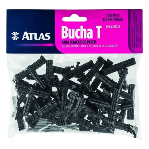Bucha t para rodape com 30 pcs [ at11025 ]  atlas