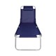 Cadeira de praia espreguicadeira aluminio azul [ 002701 ]  mor