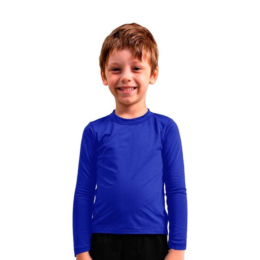 Camiseta Infantil Azul com Proteção UV Tamanho 10 [ 31 ] - Vitho Protection
