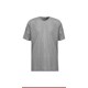Camiseta pv manga curta cinza com gola careca tamanho gg [ 7898572340401 ]  borgg