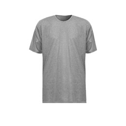 Camiseta pv manga curta cinza com gola careca tamanho p [ 7898572340364 ]  borgg