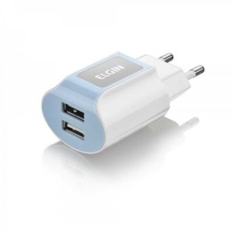 Carregador Parede 2 USB Universal Branco [ 46RCT2USB000 ] - Elgin