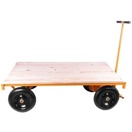 Carrinho 4 rodas plataforma de madeira 600 kg [ mp600 ]  lynus