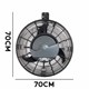 Climatizador oscilante parede 70cm preto [ floripa ] (220v)  goar
