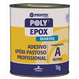 Cola adesivo epoxi marine conjunto lata a+b 1kg [ ea018 ]  pulvitec