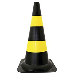 Cone de seguranca amarelo/preto 50cm [ wps1915 ]  delta plus
