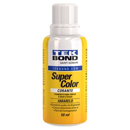 Corante liquido amarelo 50 ml super color [ 23001007500 ] tekbond