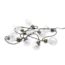 Cordao luminoso led 10 lampadas bulbo vintage 3000k 48m [ 1401020017 ] (autovolt)  taschibra