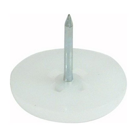 Deslizador plastico d13x5mm branco [ 65002137 ]  hafele