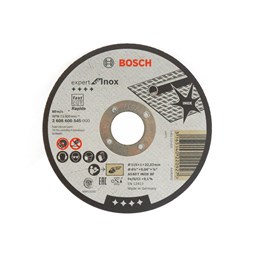 Disco corte  4.1/2" 115 x 22.2  1.0mm 2t inox expert [ 2608600545 ]  bosch