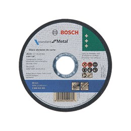Disco corte  4.1/2 115 x 22.2  1.0mm metal e inox [   2608619383000  ]  bosch