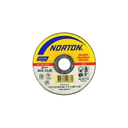 Disco Corte 4.1/2 115 X 22.2 2.0mm 2T Alumínio [ SUPER BNA22 AL ] - Norton
