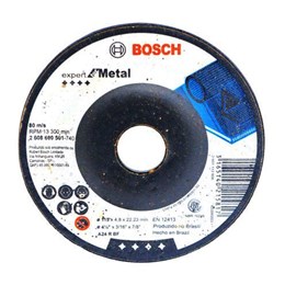 Disco desbaste 4.1/2 115 x 22.2  4.8mm metal expert [ 2608600501 ]  bosch