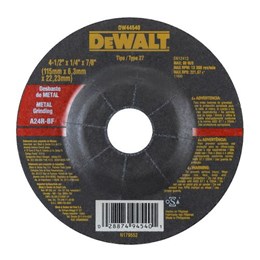 Disco desbaste 4.1/2 115 x 22.2  6.3mm 3t metal [ dw44540 ]  dewalt