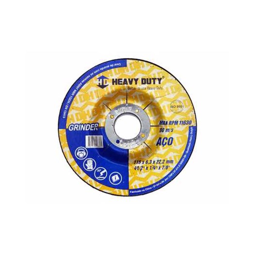 Disco Desbaste  4.1/2 115 X 22.2  6,3MM Grinder[ 122834 ] - Heavy Duty