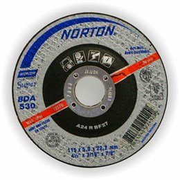 Disco desbaste 412 115 x 222  50mm inox [ bda530 super ]  norton