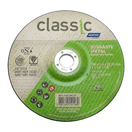 Disco desbaste 7" 180 x 22.2  6.4mm metal [ bda600 classic ]  norton
