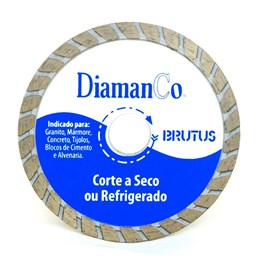 Disco diamantado  110mm  4.3/8"  seco turbo brutus [ brutus ]  diamanco