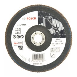 Disco Flap 7" 180 X 22.2 G-120 Reto Inox [ 2608608291 ] - Bosch