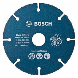 Disco tungstenio 110mm  4.3/8" madeira/plastico [ 2608623003 ]  bosch