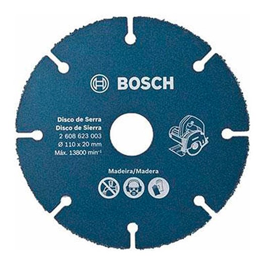 Disco tungstenio 110mm  4.3/8" madeira/plastico [ 2608623003 ]  bosch
