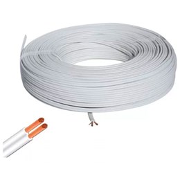 Fio paralelo 2 x 075 mm branco    (rolo 25m) [ 00995142003323 ]  sil