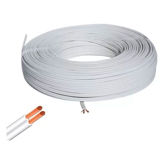 Fio paralelo 2 x 075 mm branco    (rolo 25m) [ 00995142003323 ]  sil