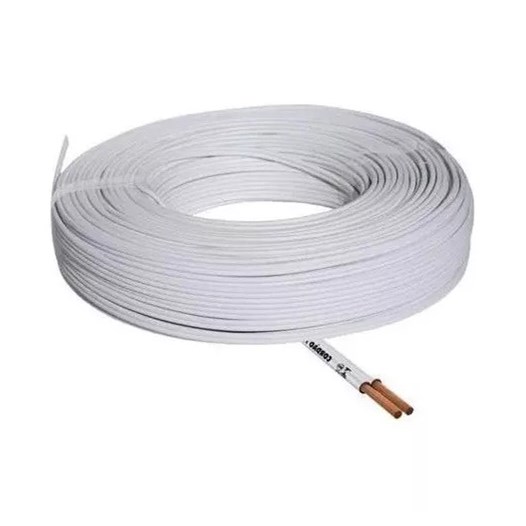Fio paralelo 2 x 400 mm branco    (rolo 100m) [ 005019 ]  sil