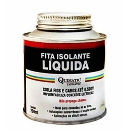 Fita isolante  liquida preta 200 ml [ bd1 ]  tapmatic