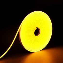 Fita led neon 8w 12v amarela ip65 (metro)  [ 1404014902 ]  taschibra