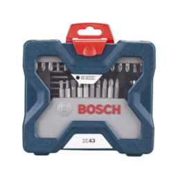 Kit acessorios c/ 43 pecas c/maleta x-line [ 2607017510 ]  bosch