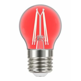 Lampada filamento led 4w color g45 vermelha [ 11080502 ] (autovolt)  taschibra