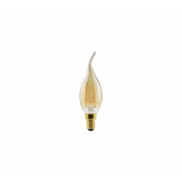 Lâmpada Filamento LED Chama Longa 2.5W E14 com Adaptador para E27 [ 180.06.0619 ] (220V) - G-Light