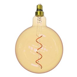 Lampada filamento led globo ambar 4w  [ 11080447 ] (autovolt)  taschibra
