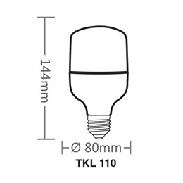 Lampada high led 20w 3000k tkl 110 [ 11080452 ] (autovolt)  taschibra
