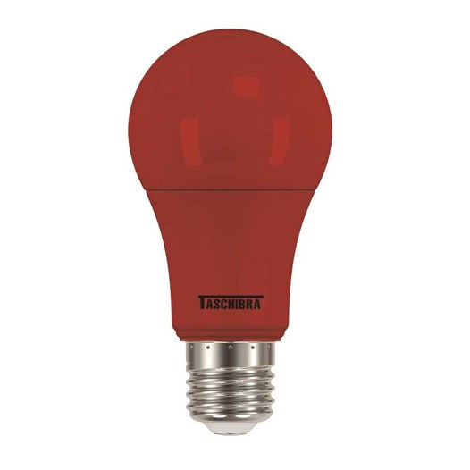 Lampada led 5w vermelha a60 [ 11080392 ] (autovolt)  taschibra