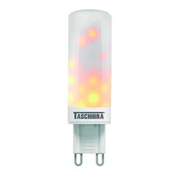 Lâmpada LED Bipino 1W G9 Flamejante Ambar [ 11080459 ] (Autovolt) - Taschibra