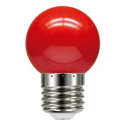 Lâmpada LED Bolinha 1W Vermelha [ 11080085 ] (220V) - Taschibra