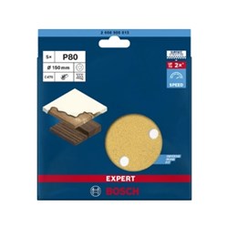 Lixa disco jogo 6" g 80 madeira 5 pc expert [ 2608.900.815-000 ]  bosch