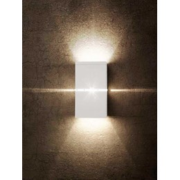 Luminaria arandela hadar aluminio 1xg9 branco [ 0207008701 ] taschibra