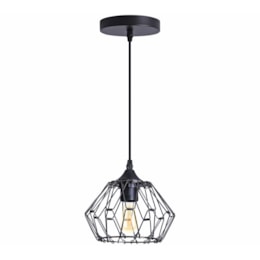 Luminaria pend former 3130 e27 preto [ 676.12.0173 ] g-light