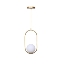 Luminaria pend saturno 500 e27 dourado [ 676.12.0195 ] g-light