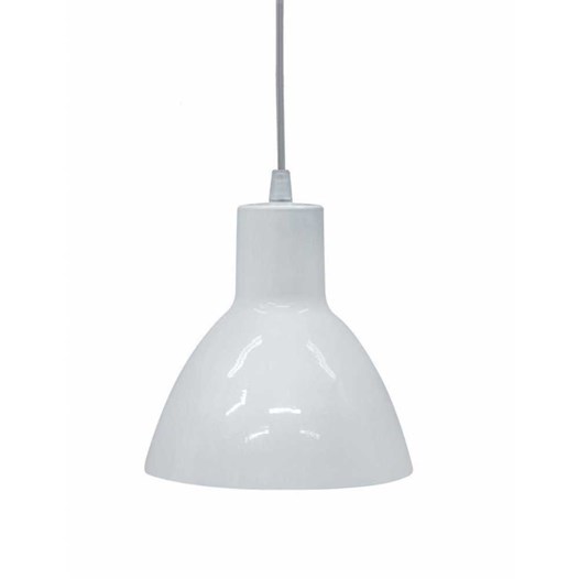 Luminaria pendente aluminio branco [ td622 ]  taschibra
