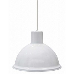 Luminaria pendente aluminio branco [ td820 ]  taschibra