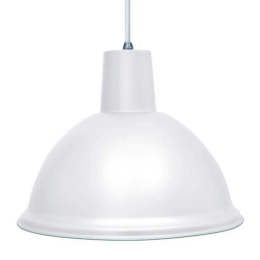 Luminaria pendente aluminio branco td822 [ td822 ]  taschibra