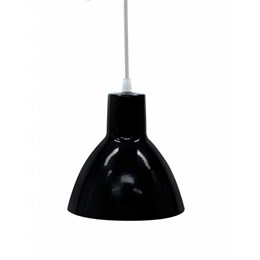 Luminaria pendente aluminio preto [ td622 ]  taschibra